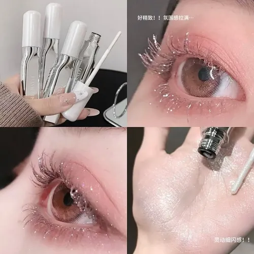 Mascara De Pestañas Rimmel Con Glitter Plateados Shaqinuo