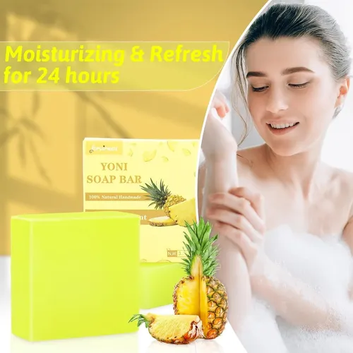 Jabón Íntimo Ph Balance Yoni Con Piña 3 Uds