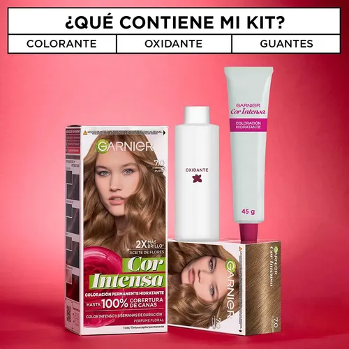Tintura Permanente Cor Intesa Tono Rubio 7.0 Garnier