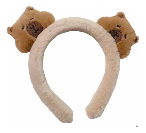 Vincha Capibara Peluche Skinker Make Up Deco Pelo Lfme