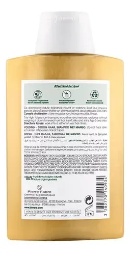 Klorane Shampoo Manteca De Mango Cabello Seco 200ml