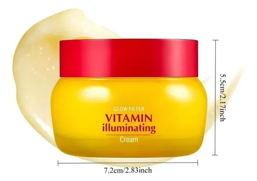 Cccrema Facial Con Vitamina C Glow Filter, Ilumina, Hidrata,
