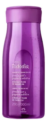 Jabón Líquido En Gel Natura Tododia Ciruela Y Flor De Vainilla 300 Ml