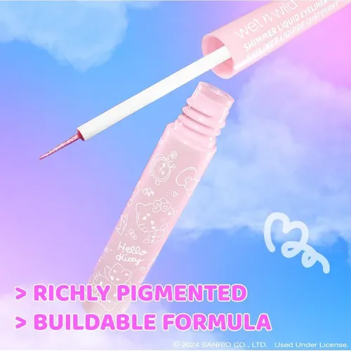 Eyeliner Líquido Con Brillo Hello Kitty Wet N Wild