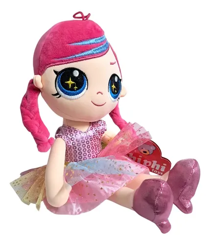 Muñeca De Peluche Ojos C/brillos 35cm Phi Phi Sharif Express