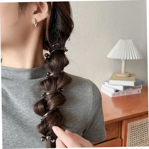 4 Piezas De Pelo En Espiral, Intactas, Cintas Para El Pelo J