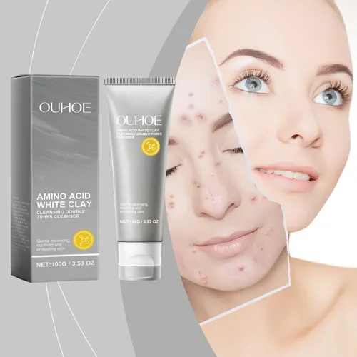Limpiador De Doble Tubo De Aminoácidos, Limpieza Facial Suav