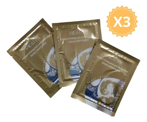 Mascarilla De Colageno Párpados Ojos Ojeras Pilaten X3