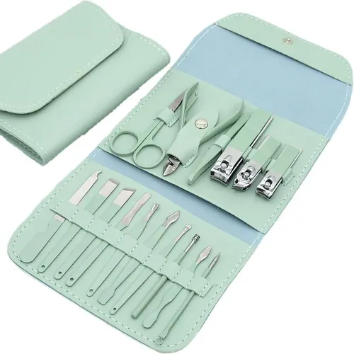 Set Manicura Pedicura Estuche De Viaje Alicate Tijera Lima