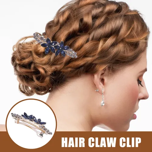 Pinza Para El Pelo Para Mujer Con Diamantes De Imitación Y F