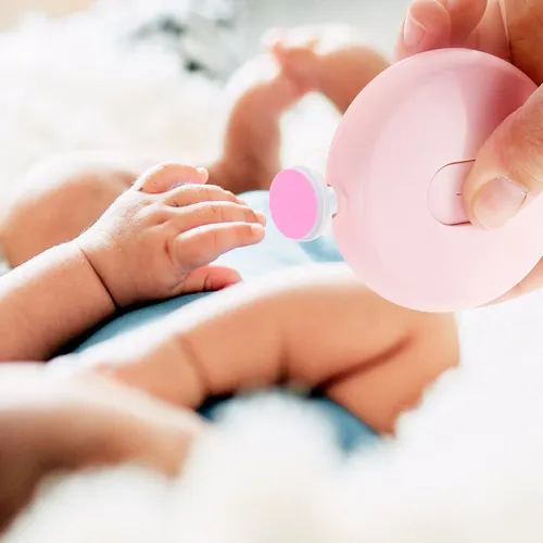 12 Almohadillas Cortadoras De Uñas Eléctricas Para Adultos Rosa