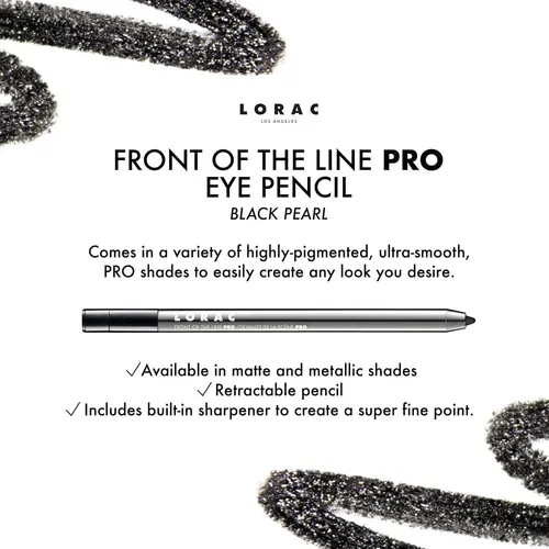 Lápiz Delineador Waterproof Front Line Pro Lorac Black