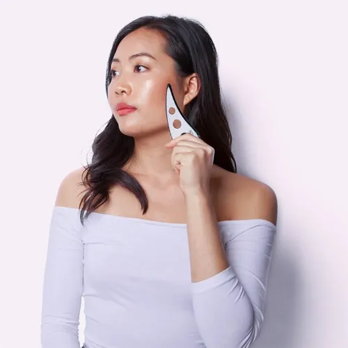 Herramienta De Masaje Stickon De Acero Inoxidable Gua Sha En