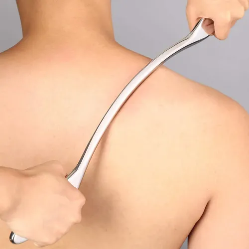 Herramienta De Masaje Stickon Gua Sha De Acero Inoxidable Ia