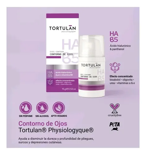 Contorno De Ojos Tortulan Antiarrugas 15gr Ácido Hialurónico