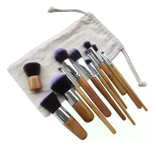 Q Pinceles Maquillaje Profesionales Suaves, Set 11 Piezas