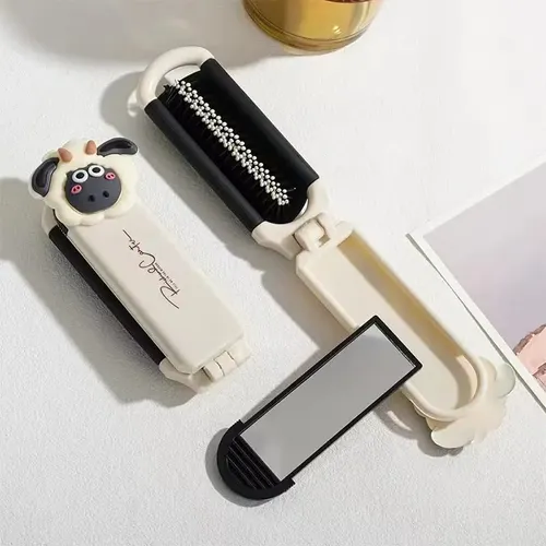 2cepillo Cabello Plegable Viaje Mujer Mini Portátil Bolsillo