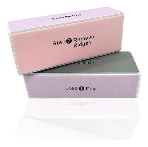 Lima Pulidor Bloque Para Uñas Manicura Nails X2