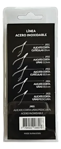Alicate Corta Uñas Jessamy J905 Punta Recta Pedicuría