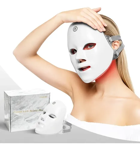 Máscara Led Facial 7 En 1 Cuidado Rostro 23x19cm Todo Tipo De Piel