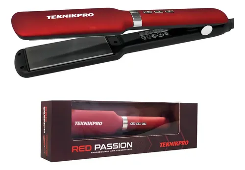 Teknikpro Red Pasion Planchita Profesional Pelo Húmedo Seco
