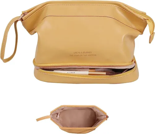 Bolsa De Maquillaje Grande, Bolsa De Cosméticos De Doble A.