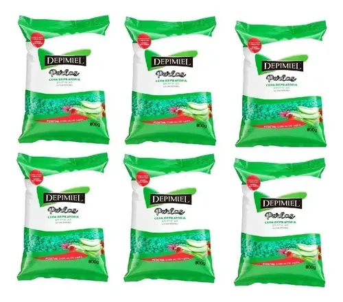 Kit X 6 Ceras Depilatorias Perlas Depimiel Sistema Español