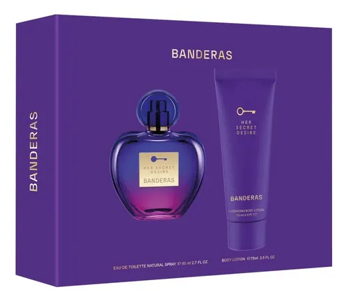 Perfume Mujer Banderas Her Secret Desire Edt 80ml Set