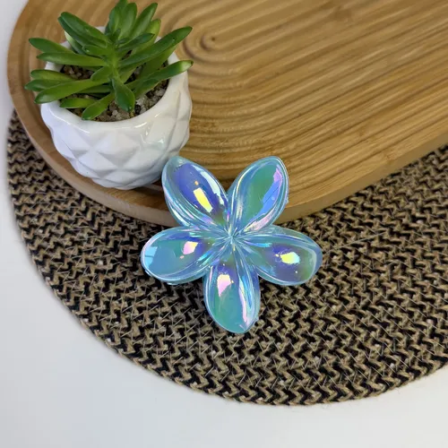 Pack 12 Broches Pinzas Pelo Flor Hawaiianas Hibiscus Bali