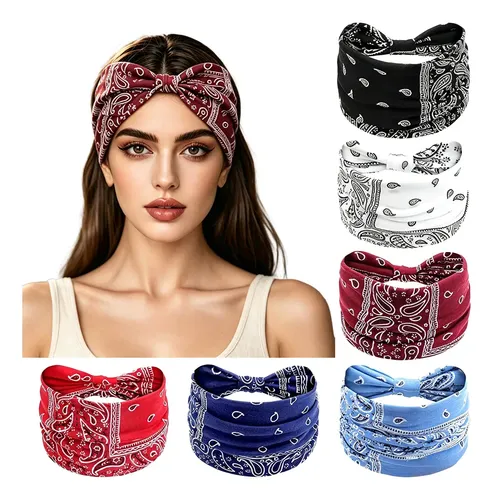 Cinta Para Yoga Ancha Absorbente Estilo Bohemio Anudada