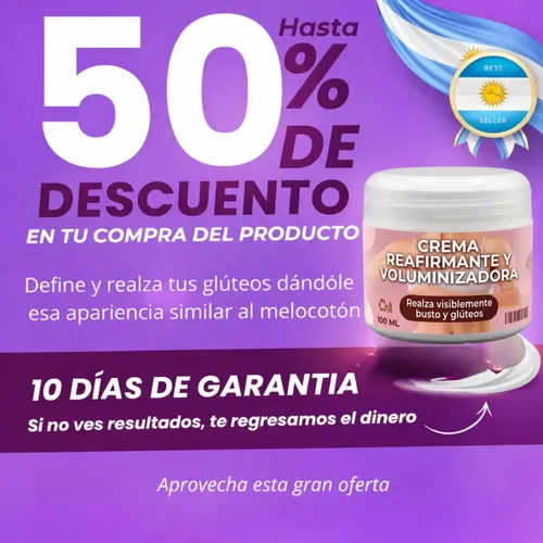 Crema Gluteos Firmes Clara Tierra Reduce Piel 100ml 4×2
