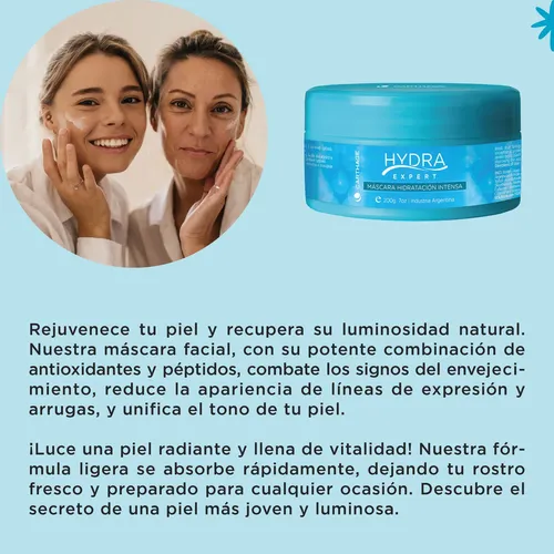 Mascara Hidratante Facial Gel De Agua Carthage Reafirmante