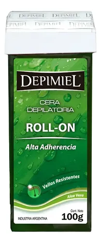 Depimiel Cera Depilatoria Roll On Alta Adherencia Aloe Vera