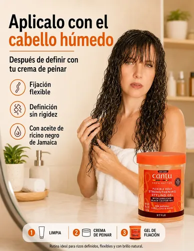 Gel Cantu Strengthening 524g Styling Definición Antifrizz