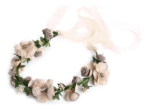 Corona De Guirnalda Floral Para Novia