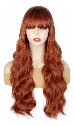 Peluca de cabello orgánico Italian Hair NYL2585 tono nyl2585-r6-350d con base de tamaño universal con regulador