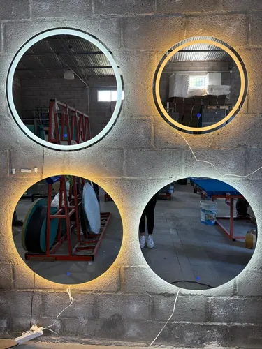 Espejo Led Circular 80 Cm Touch Fria O Calida