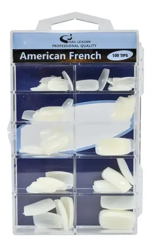 Uñas Postizas Cuadradas Jessamy 100 Piezas Plástico Blanco Mate