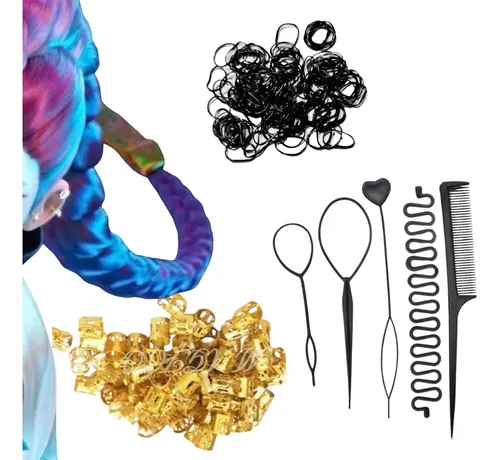 Kit Trenza Kanekalon A35 Violeta Kpop Peinado Guerreras Lfme