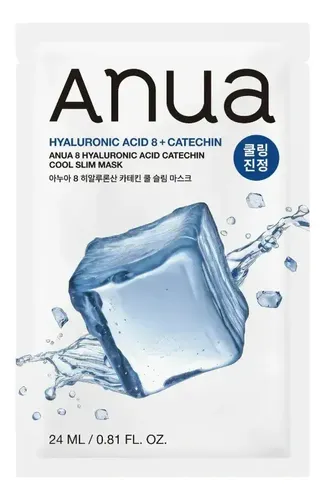 Anua Hyaluronic Acid 8 Catechin Cool Slim Mask Hidratante