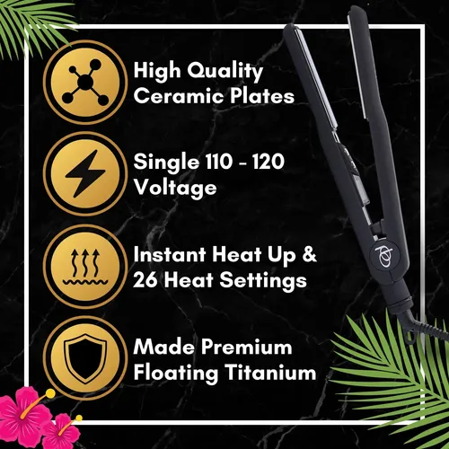 Plancha Para Cabello Paul Brown Hawaii Pro Nano Titanio