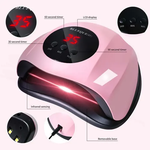 Lámpara De Manicura Con Secador De Uñas Uv De 24 Led Para Us