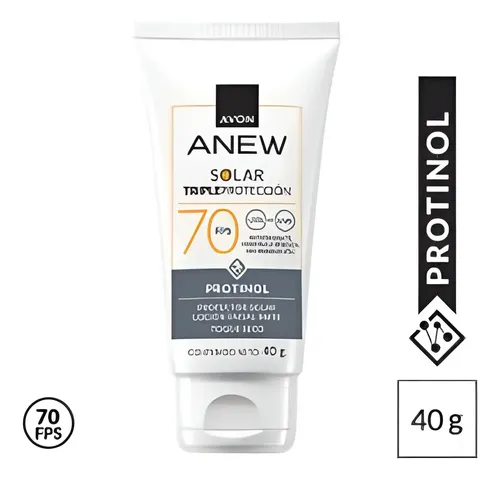 Protector Solar Fps 70 Avon Anew Con Acido Hialuronico