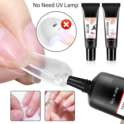 Gel Adhesivo Para Uñas Y Adhesivo Sólido Para Uñas, Pasta Fa