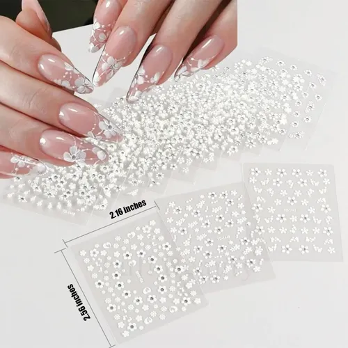 Zoance 102 Hojas Nail Art Stickers & Storage Book,5200 Pieza