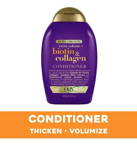 Acondicionador Ogx Extra Strength Biotin & Collagen 385 Ml