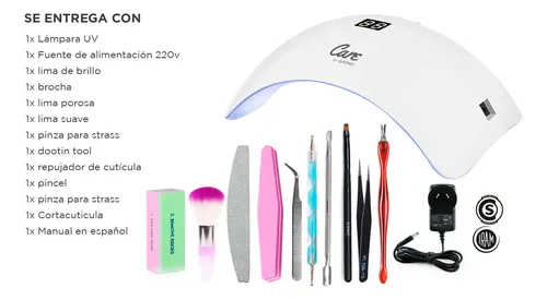Lampara Uv Led Uñas Semipermanentes Gelificadas Gadnic Pro