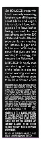 E.l.f. Big Mood Mascara De Pestañas Negra 4 Ml