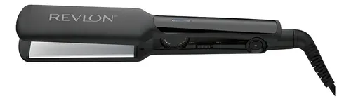 Plancha De Pelo Revlon Placas Anchas Rueda Negro Rvst2182 Cs