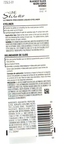 Delineador Líquido Maybelline Line Stiletto Negro Intenso